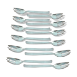 12 small forks. Boulenger goldsmithing.