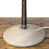 Chromed Metal And Alabaster Table Lamp, Spain, 1980's