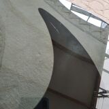 Knut Hesterberg's Propeller Round Coffee Table, steel structure and glass tray