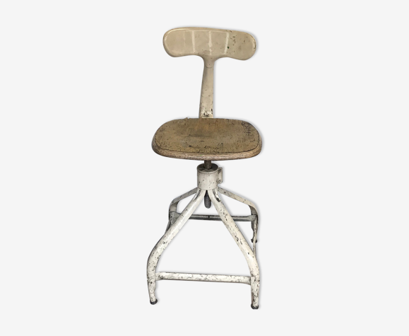Chaise d'atelier Nicolle vintage