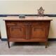 Antique Art Nouveau walnut sideboard, chest of drawers,