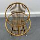 Chaise en Rotin et Métal de Rohé Noordwolde, Pays-Bas, 1950s