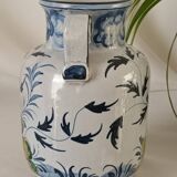 Vase faïence peint main Italie vintage
