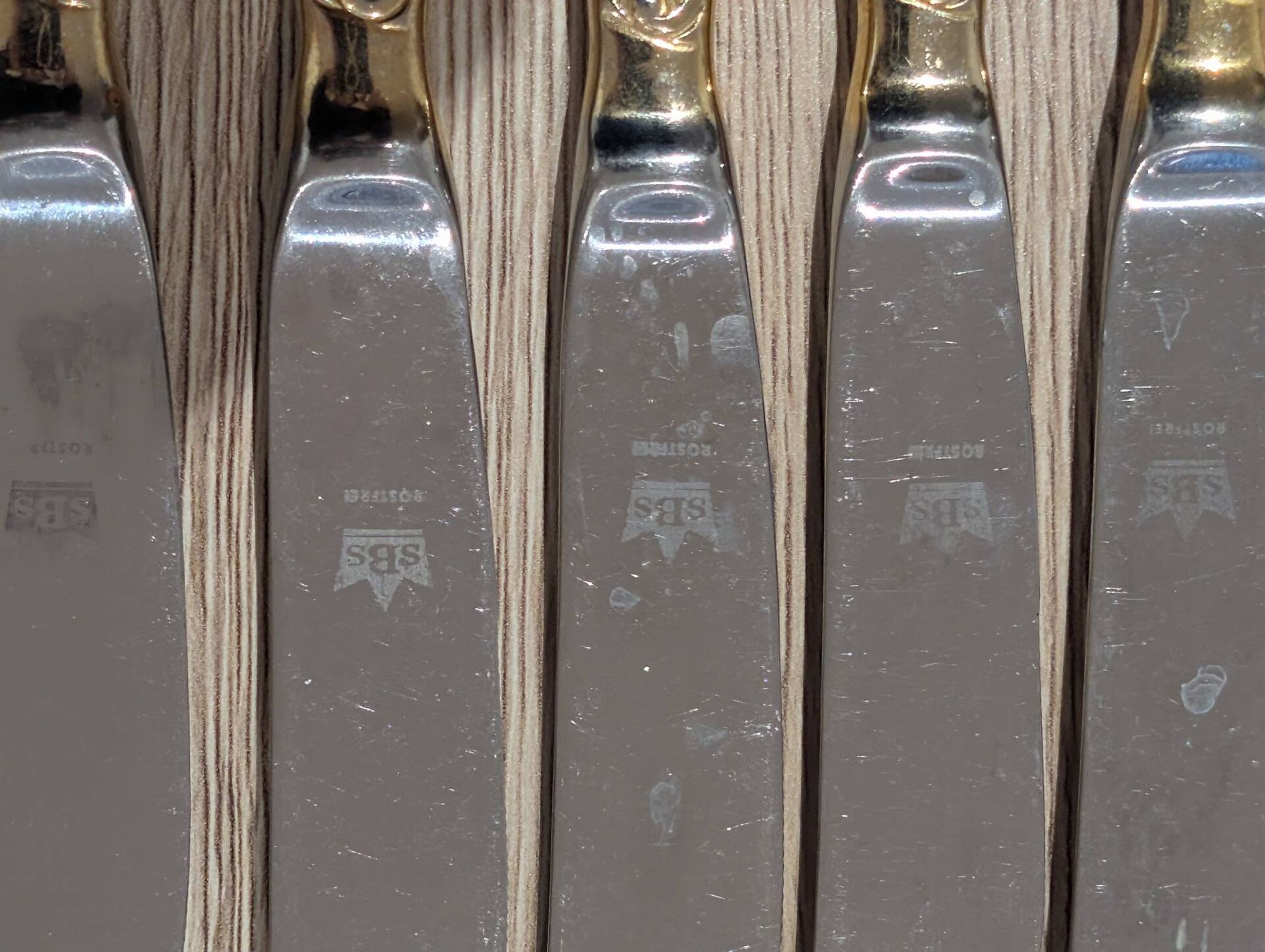 Luxury Cutlery Set Solingen SBS Gold Plated with Fine Gold 23/24 Carats - 70 Pieces