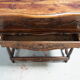 French Louis XV sideboard in carved walnut petrin dough box from provence