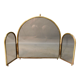 Brass fire screen tinted windows
