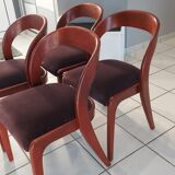 Set of 4 Gondola model chairs by Baumann vintage 1970s