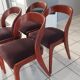 Suite de 4 chaises modèle Gondole maison Baumann vintage 1970s