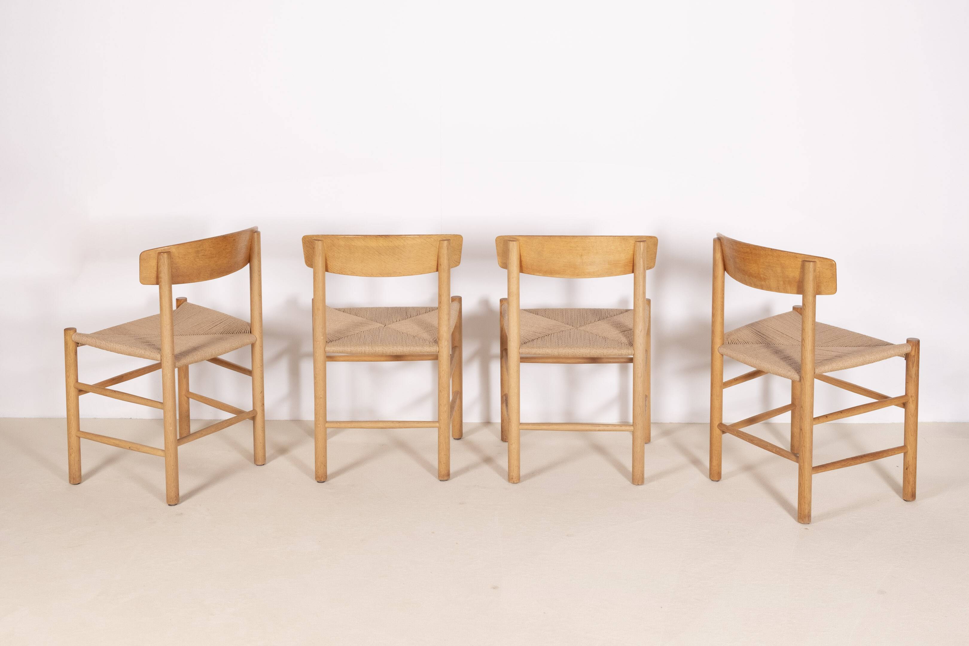 4x Børge Mogensen J39 Oak Dining Chair, FDB Møbler 1981
