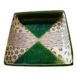 square dish in handcrafted Japanese ceramic.