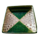 square dish in handcrafted Japanese ceramic.