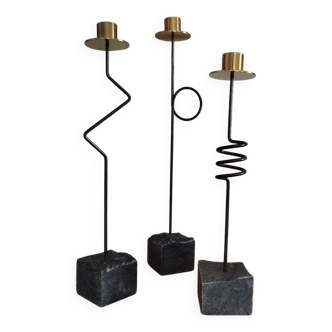 Trio bougeoirs design