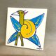 Limited Edition Portuguese Serigraphic Ceramic Tile Viuva Lamego