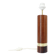 Scandinavian lamp base in exotic wood and brass, circa 1970