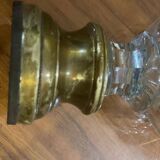 Antique faceted crystal ramp ball.