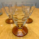 Set of 3 Art Deco glasses