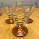 Set of 3 Art Deco glasses