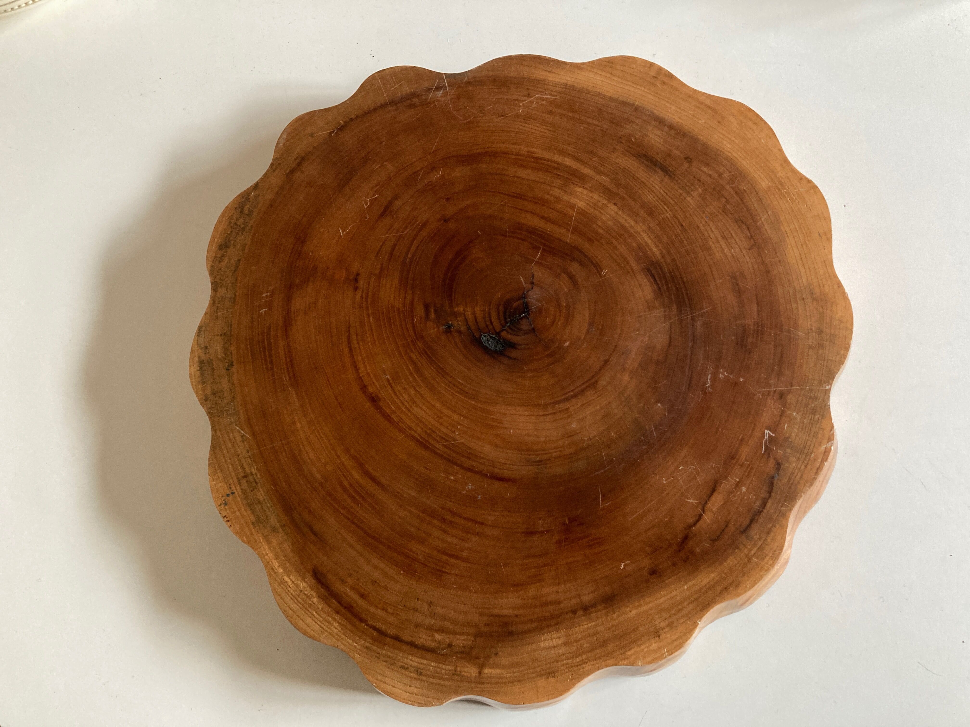 Massive elm log tray Japan 1970