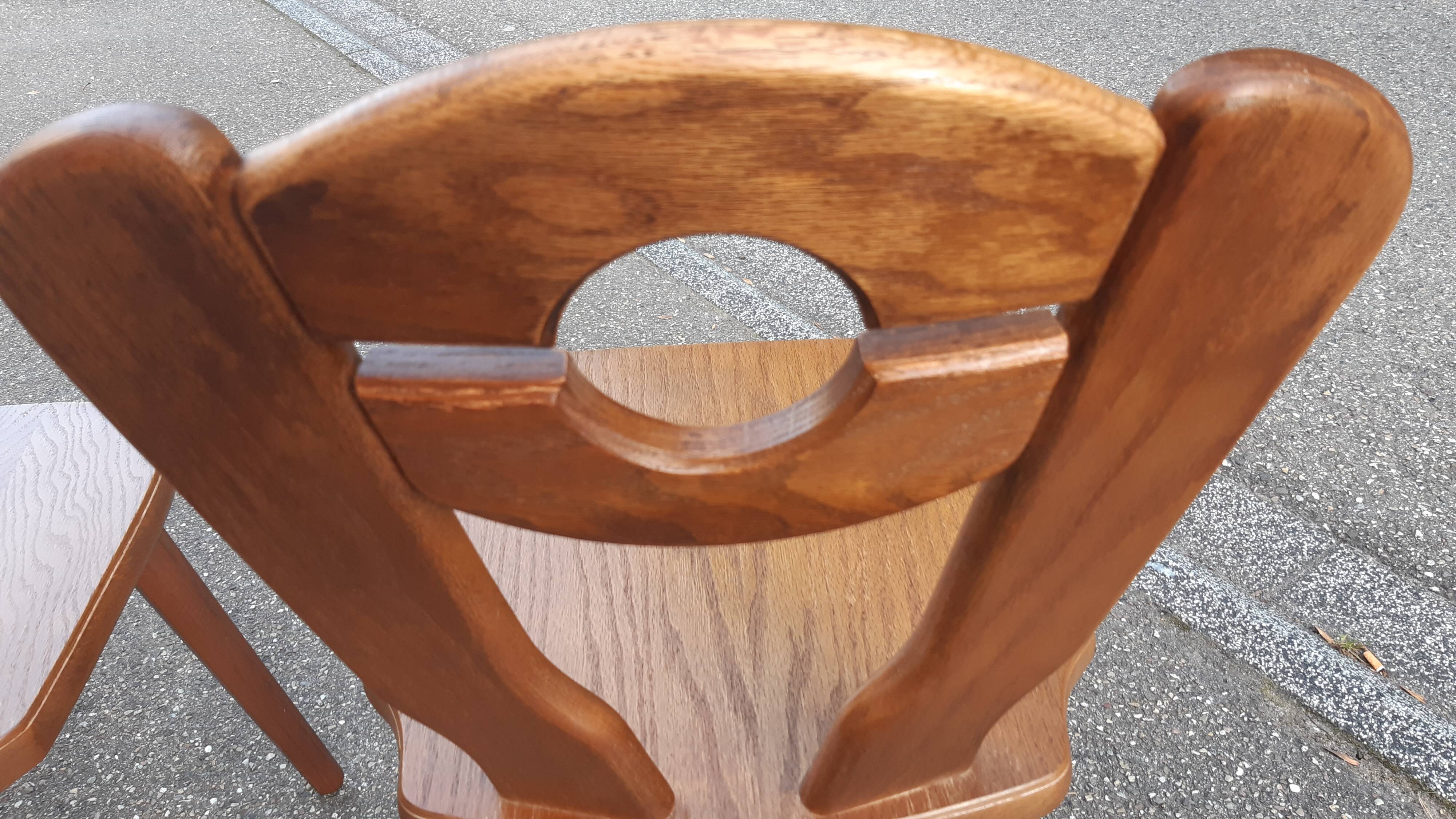 Brutalist mountain chalet decor chairs set of 2