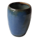 Vase en céramique couleur bleu Cobalt signé EG