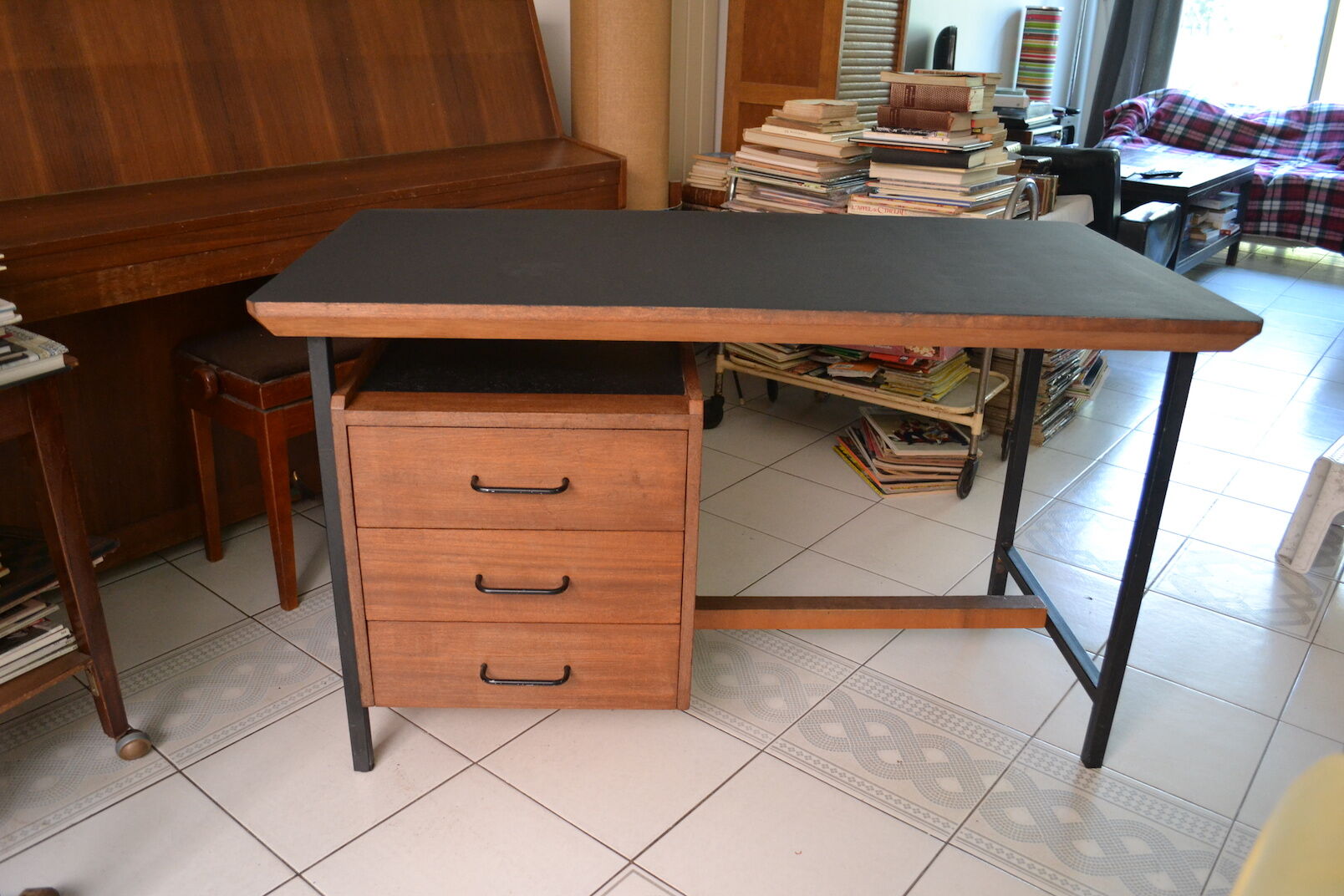 Modernist office 50/60s solid mahogany