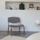 Chauffeuse fauteuil design vintage des années 70 bouclette