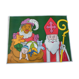 Old poster Saint Nicolas retro 62 x 79 cm