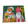 Vieille affiche Saint Nicolas retro 62 x 79 cm