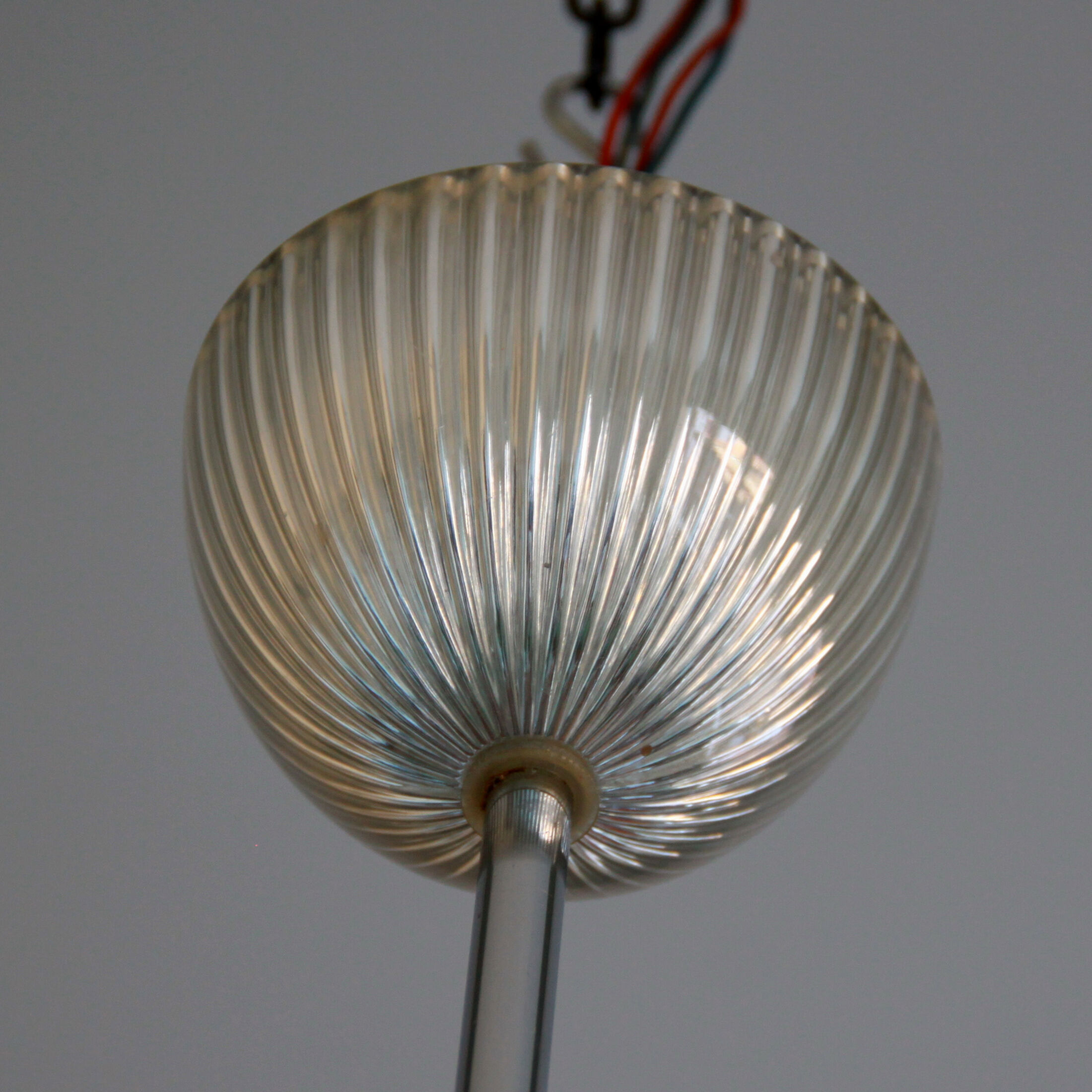 Smoked plexiglass chandelier 1960 1970 vintage seventies