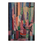 Abstract gouache on paper, signed - from the 1960s/70s