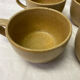 4 vintage stoneware lunch cups