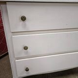 Chest of drawers from the 60s, 3 drawers, painted white