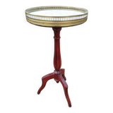 Louis xvi style marble top bedside table