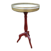 Table de chevet plateau marbre style louis xvi
