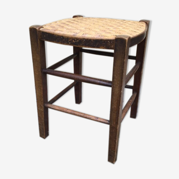 Tabouret de ferme en bois vintage