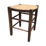 Tabouret de ferme en bois vintage