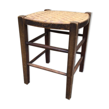 Tabouret de ferme en bois vintage
