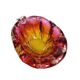 Decorative bowl by J. Hospodka for Chribska Glassworks, Czechoslovakia, 1960s