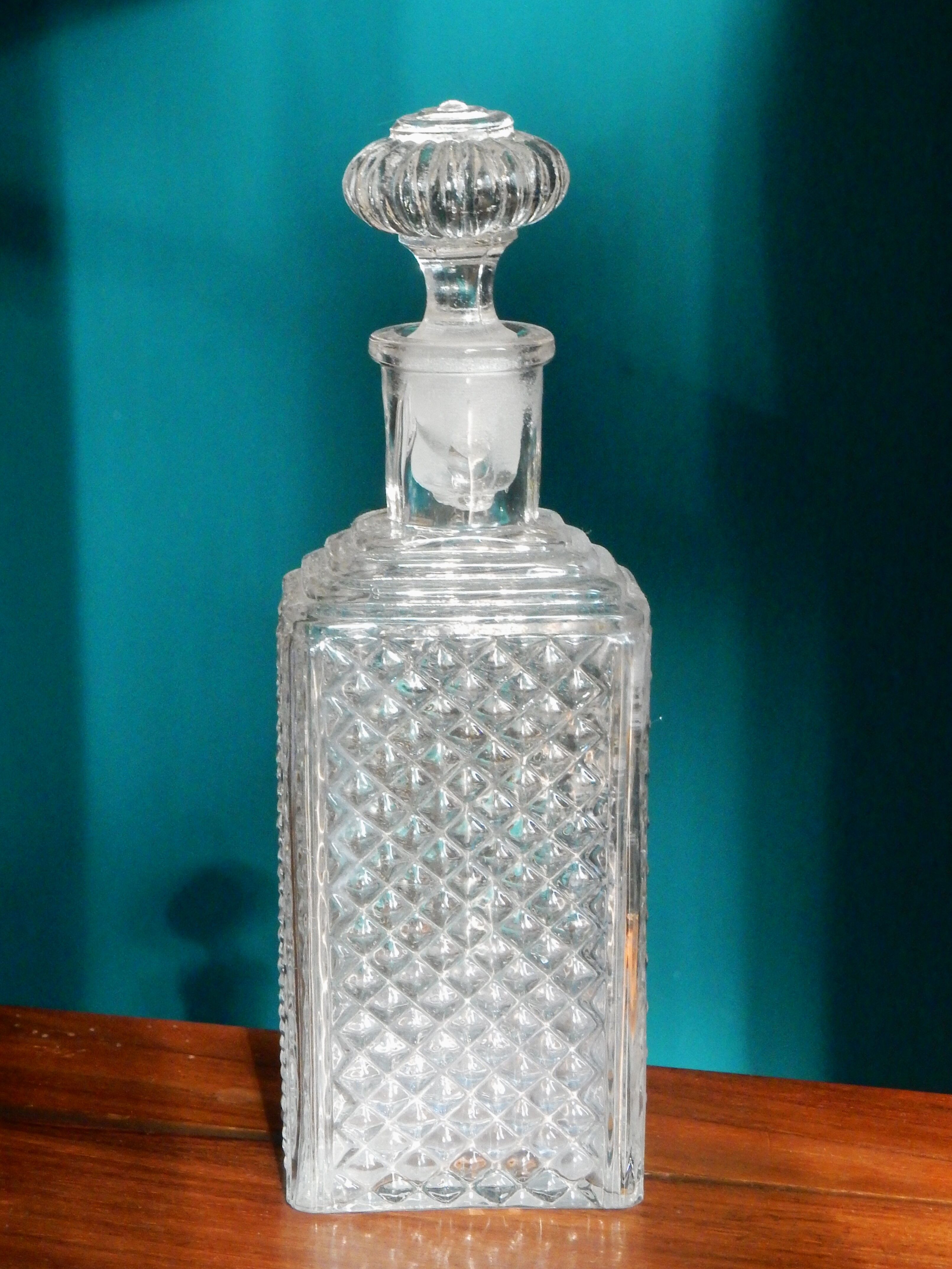 1960s vintage glass perfume bottle