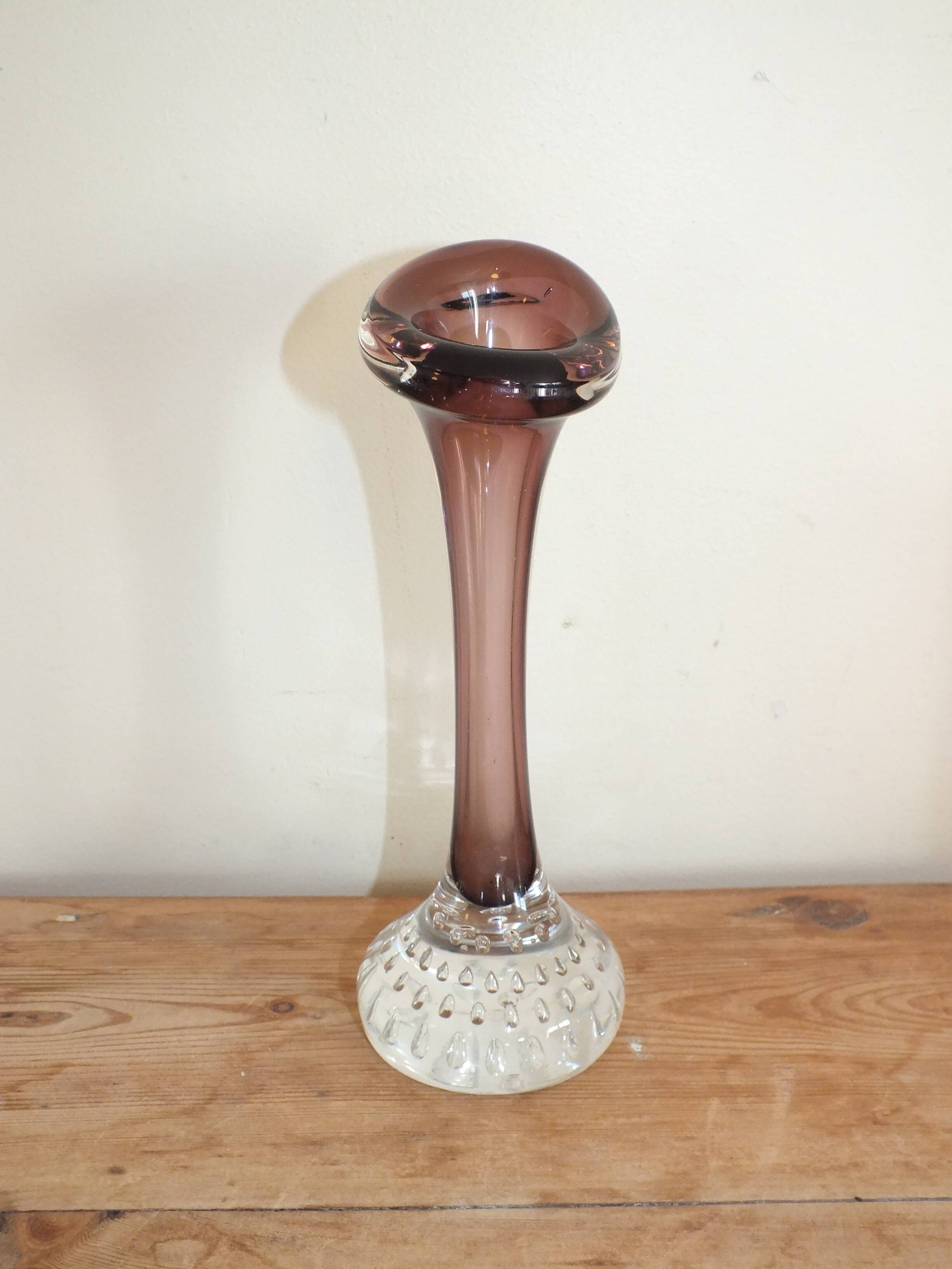 Scandinavian bubble glass vase Aseda Sweden (Bo Borgström)