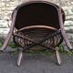 Bamboo and rattan round coffee table