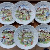 Old porcelain cheese plates