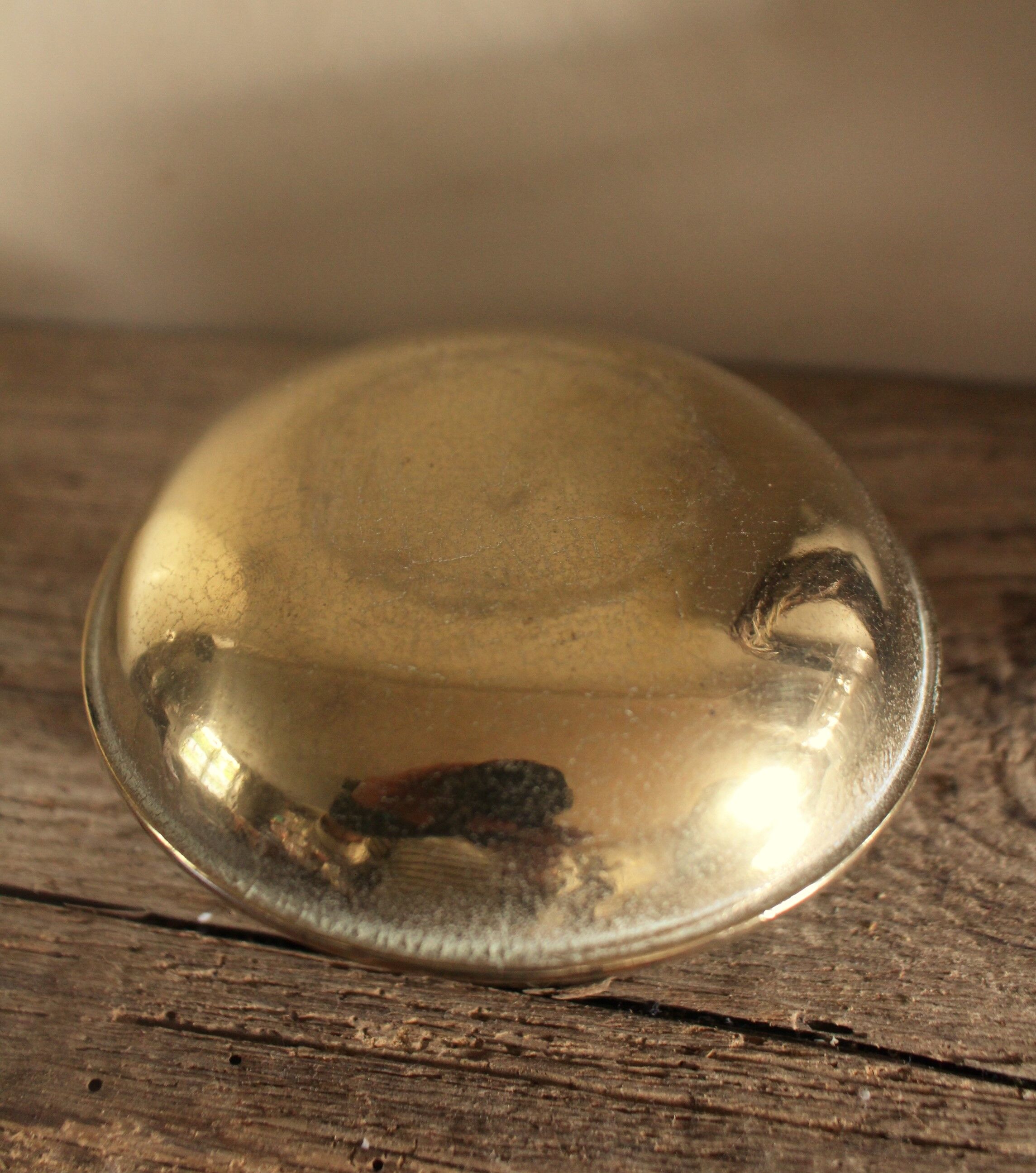 Cave rat brass candle holder