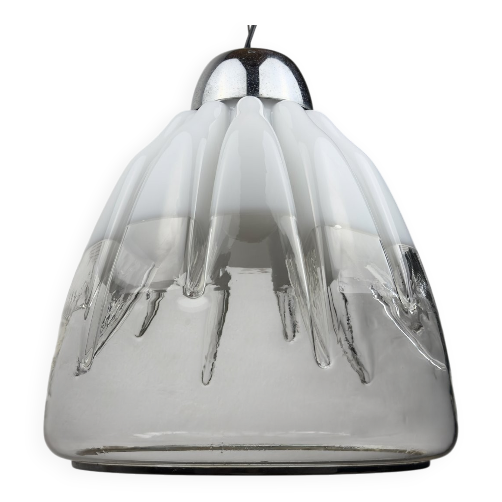 Lampe suspension en verre de Murano par Toni Zuccheri pour VeArt, Italie, années 1960
