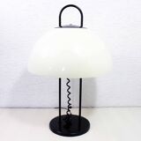 Lampe champignon en métal et acrylique 1980