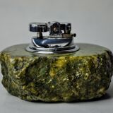 Green alabaster lighter by Romano Bianchi, Italy, 1970