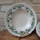 Johnson Brothers Set of 6 Ivy Leaf and Flower Blue Dinner Plates