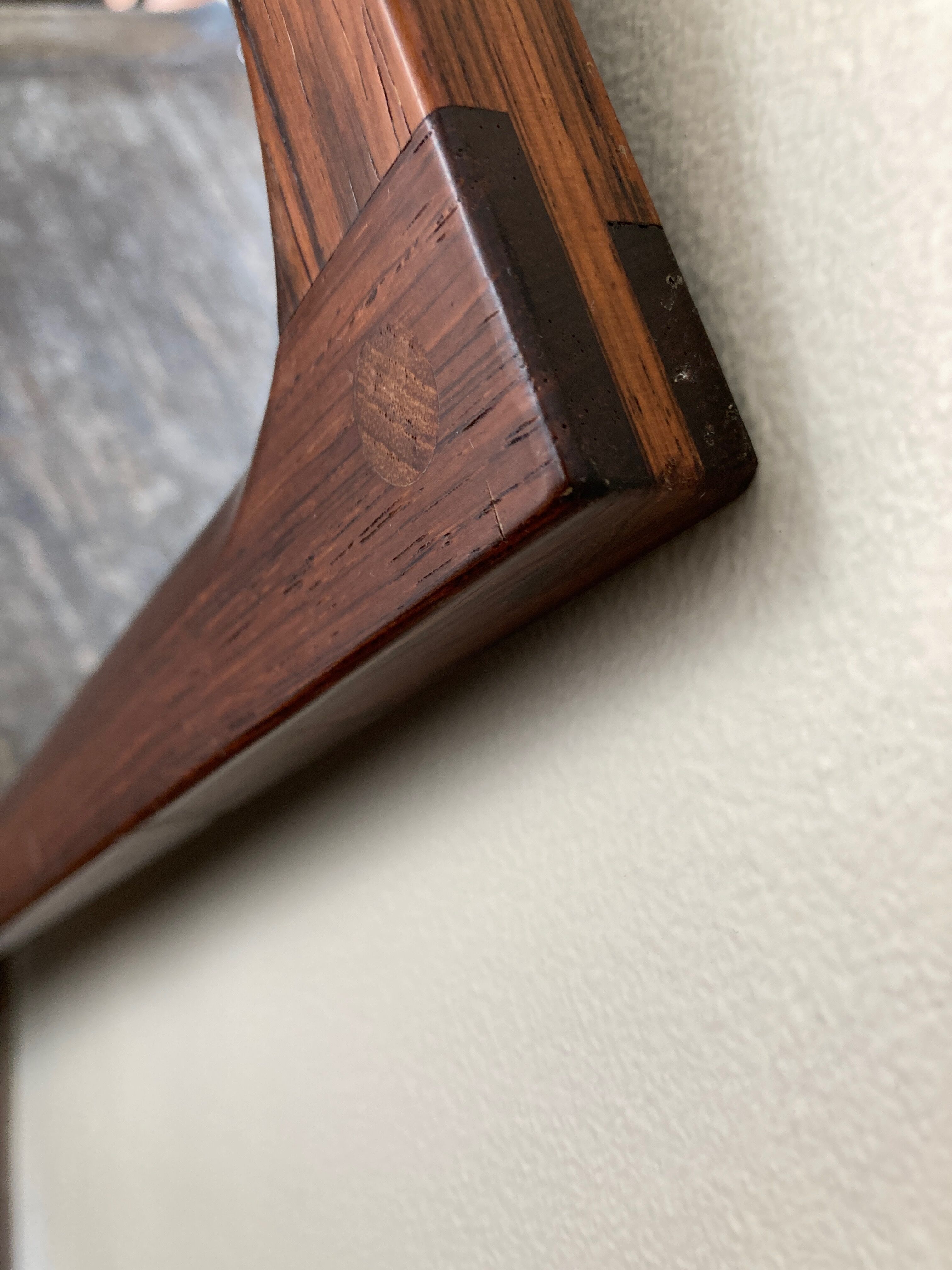 Scandinavian rosewood mirror Aksel Kjersgaard 166 for Möbel Odder 1960