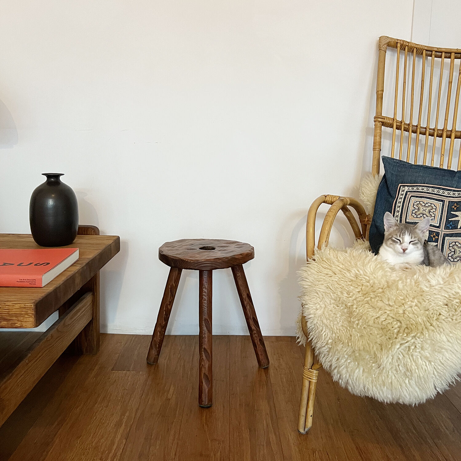 Brutalist triode stool