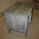 Desk painted in patinated grey and matte varnish circa 1940
